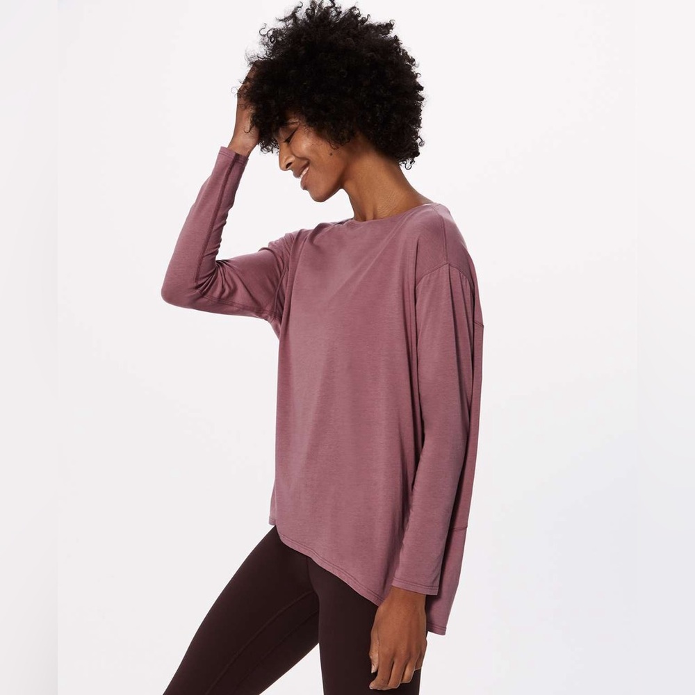 lululemon athletica Mauve long Sleeve Tee